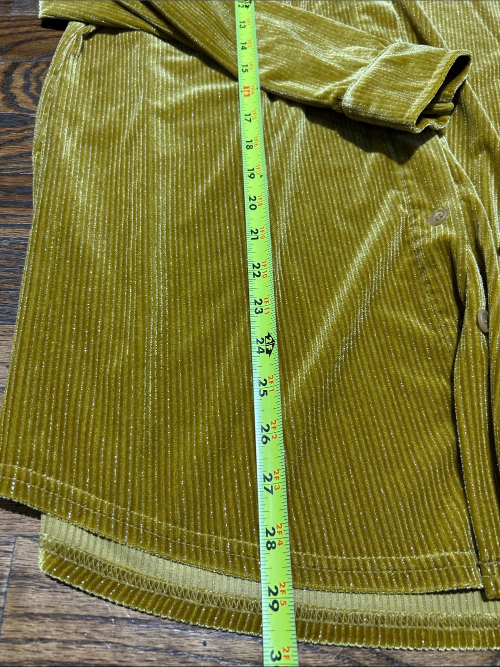 Soft Surroundings Gold Button-Front Blouse - Picture 2 of 7